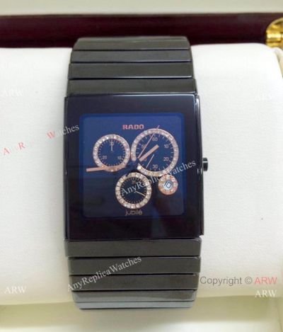 Rado Integral Jubile Black Matte Ceramic Watch Rado Copy Watches